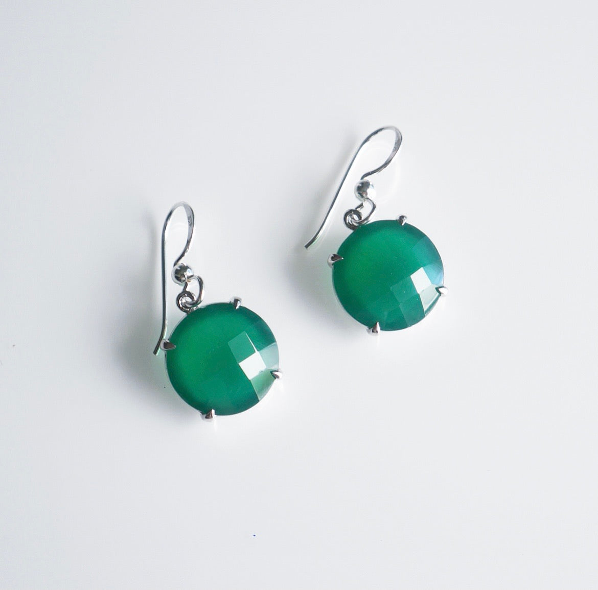 Green Onyx Gemstone Day Earrings
