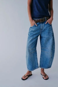 Wide Leg Jeans with Pockets New Women's fashion Cotton Trending Premium Jeans