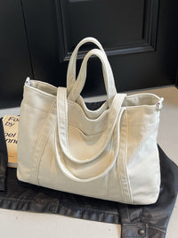 Corduroy Solid Large Tote Bag