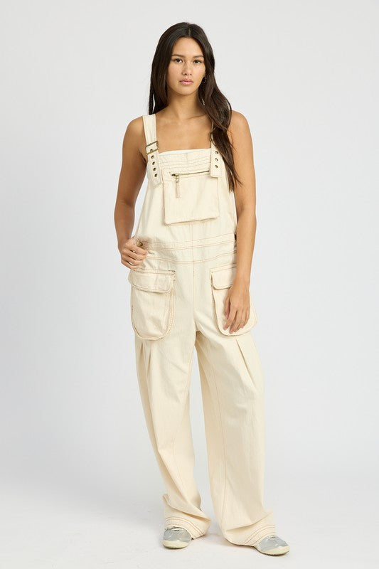 overalls, white overalls, cargo pants, cargo overalls, cute clothes, new womens  fashion,  100% cotton clothing, 100% cotton clothes, nice overalls, cute overalls, clothes with pockets, womens clothing, trending fashion, designer clothing