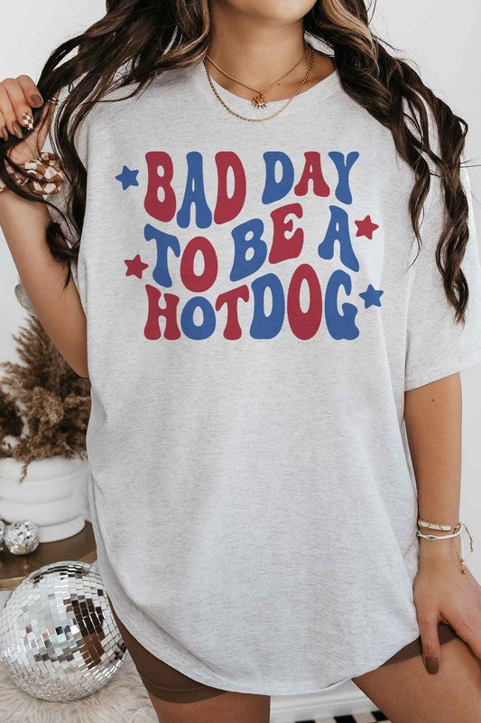 BAD DAY TO BE A HOT DOG GRAPHIC TEE