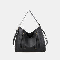 Textured PU Leather Tote Bag