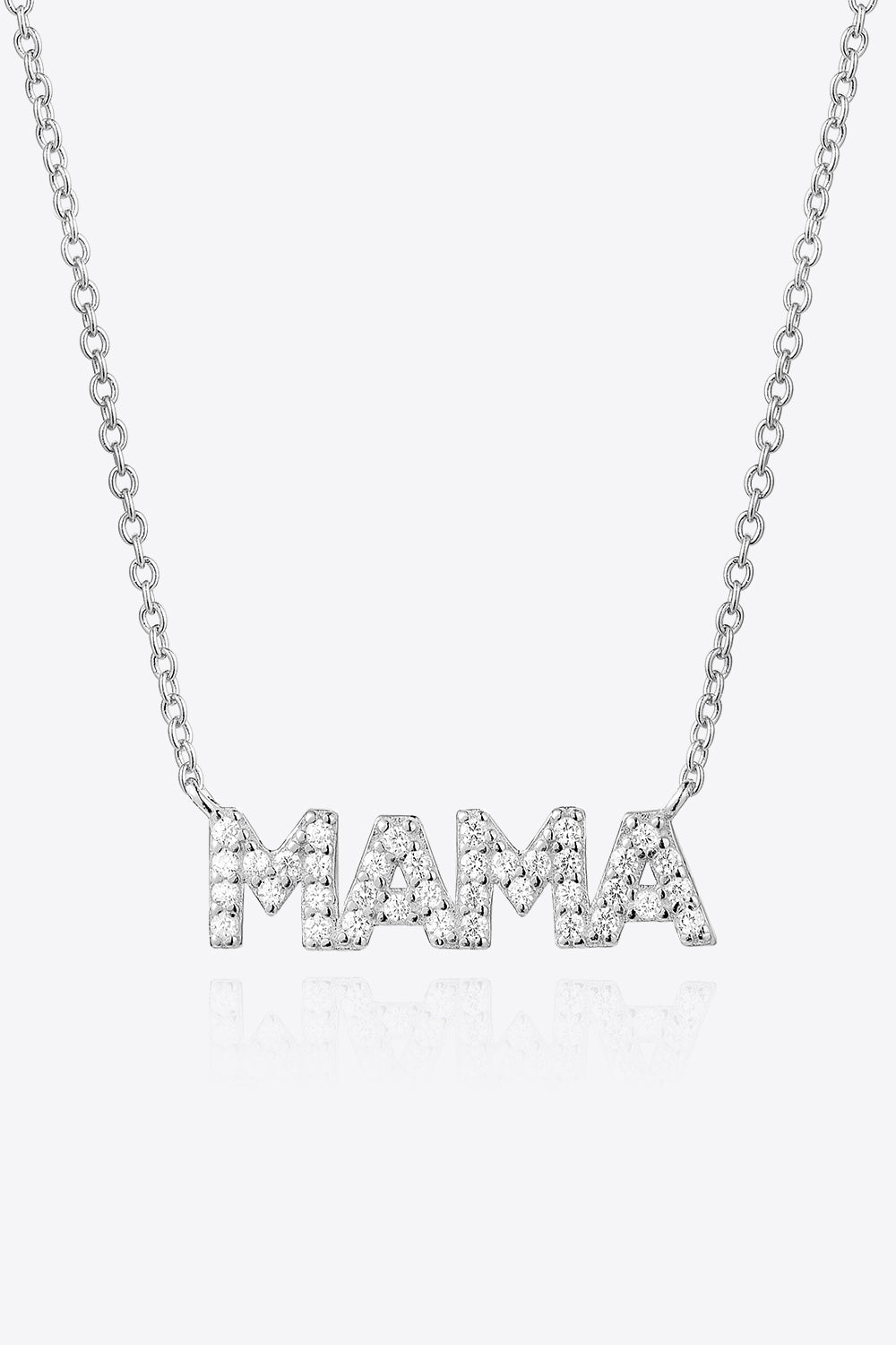 MAMA Necklace Zircon 925 Sterling Silver Women’s Jewelry KESLEY