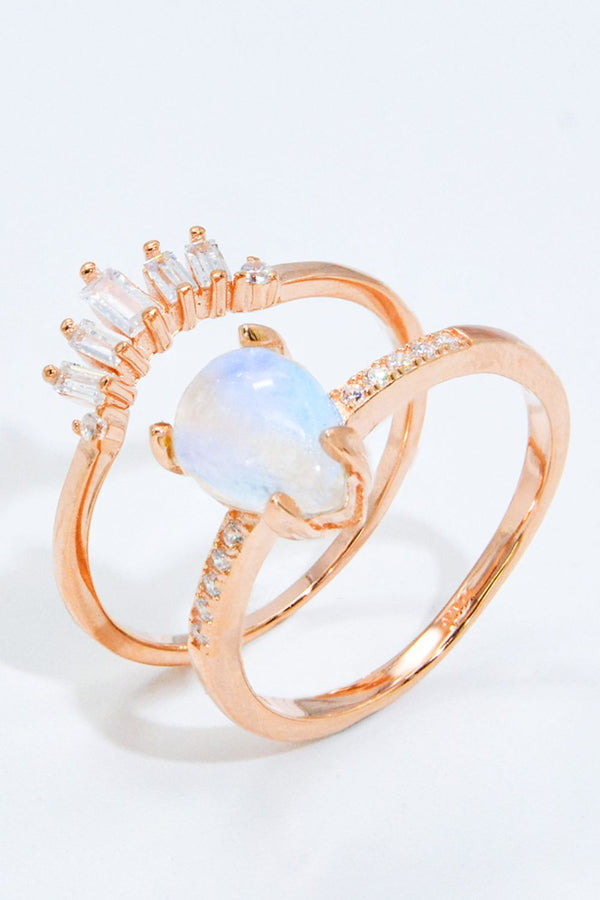 rings, rose gold rings, stack rings, two in one rings, nice jewelry, trending jewelry, moonstone rings, moonstone jewelry, birthday gifts, anniversary gifts, womens jewelry, nice rings, cheap jewelry, fashion accessories, birthdya gifts, anniversary gifts, tiktok jewelry 