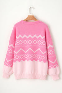 Round Neck Long Sleeve Sweater