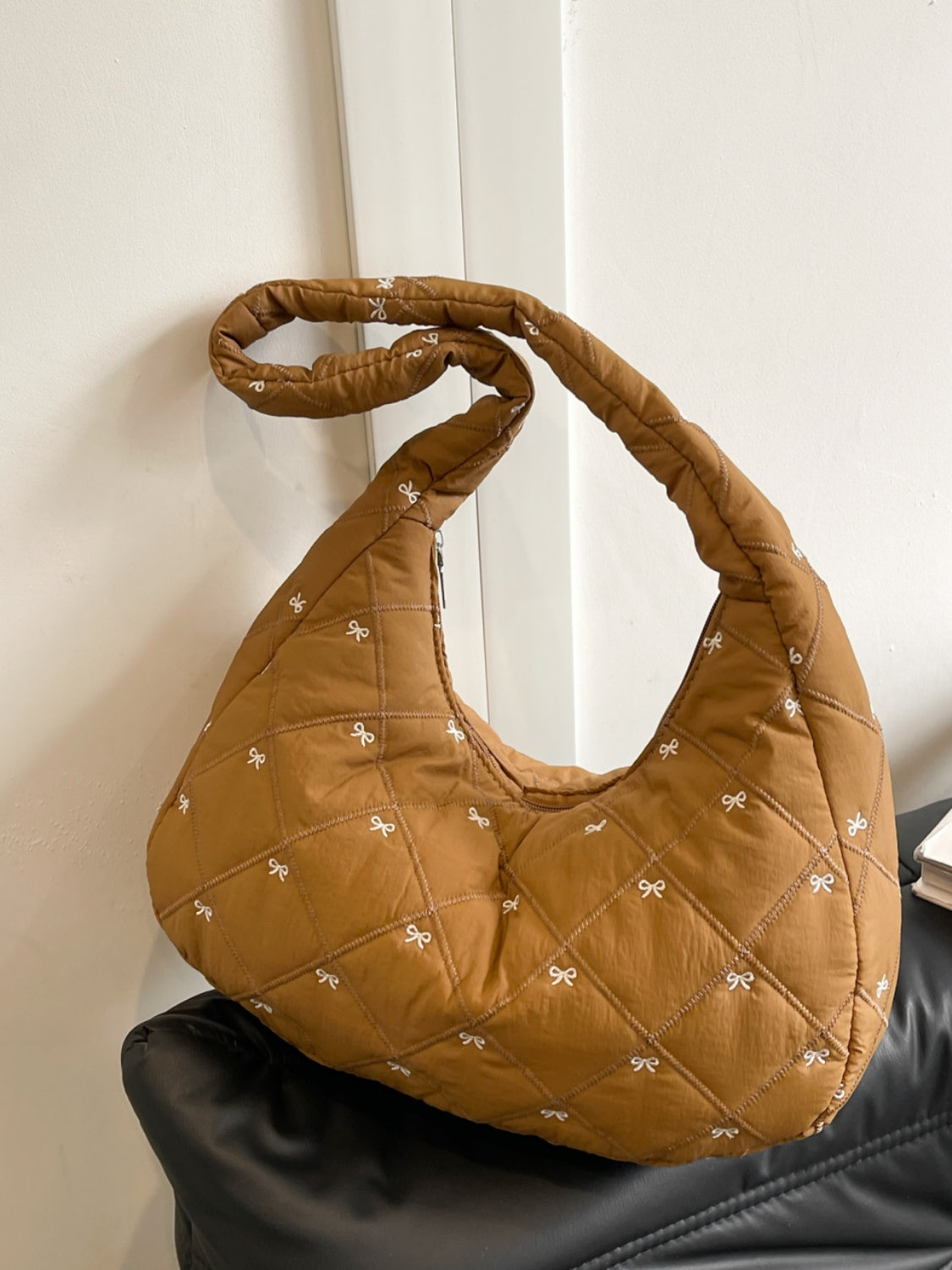 Bow Polyester Shoulder Bag