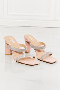 KESLEY Rhinestone Heel Sandal in Pink Women's Shoes