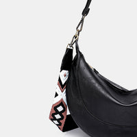 Hobo Bag Women's Fashion Boho Slouchy PU Leather Crossbody Bag with short and long handle