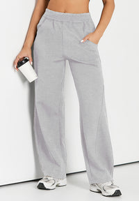 Elastic Waist Sweatpants with Pockets