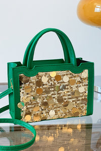 handbag, handbags, handbags for women, handbags for teens, sequin bags, sequin fashion, sequin accessories, sparkly clothing, sparkly accessories, glittery fashion, designer bags, luxury bags, bags with pockets, shoulder bags, shoulder bags for women, small bags, compact bags, 2000s fashion, 2000s accessories, y2k fashion, y2k accessories, 80s fashion, 90s fashion, antique accessories, vintage fashion,  kesley boutique, kesley, green bag, green handbag, green mini bag, green shoulder bags, green small bags,