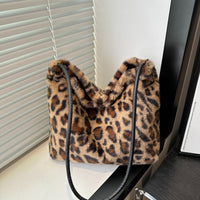 Leopard Furry Shoulder Bag