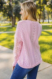 Fashion Sweater Women's Casual Openwork Lantern Sleeve Dropped Shoulder Sweater