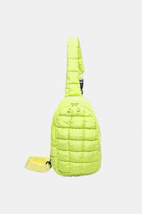 Quilted Nylon Crossbody  Bag