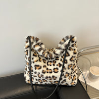 Leopard Furry Shoulder Bag