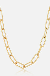 Thick Clip Chain Necklace 18K Gold Hypoallergenic Jewelry Waterproof Chain Necklace