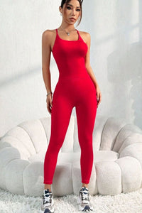 Scoop Neck Top and Pants Active Set Two-piece Outfit Set Includes top and bottoms