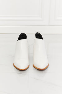 White Booties Women's Shoes Cowboy Boots with short heel