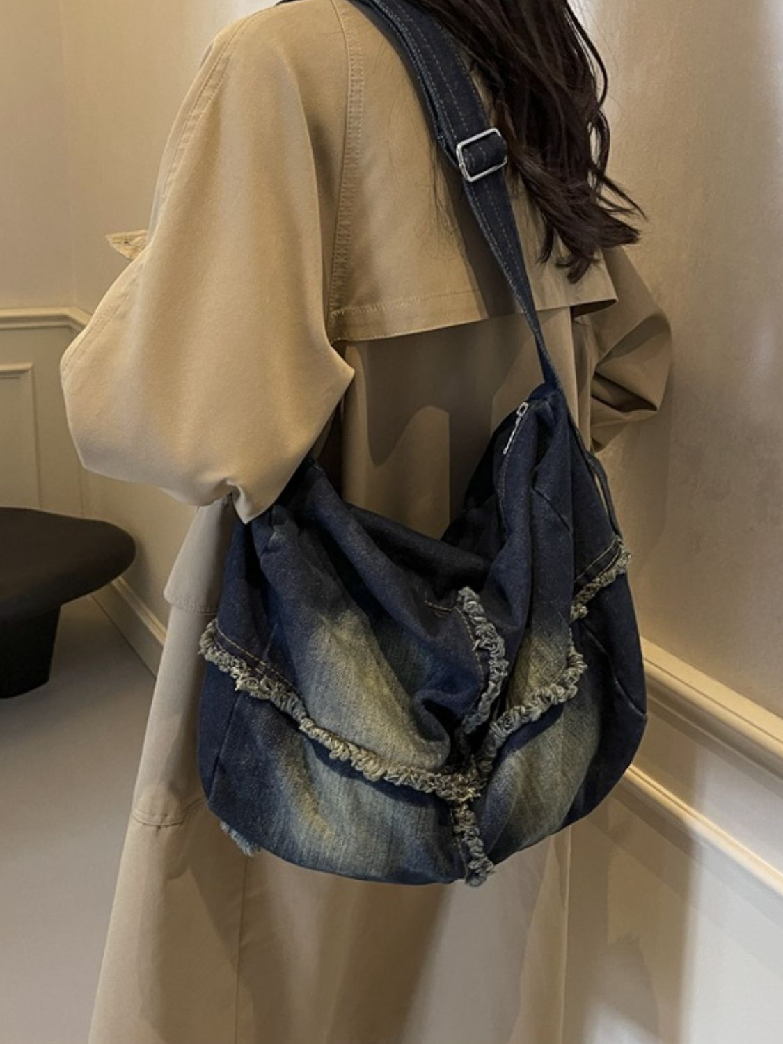 handbag, crossbody bag, jean bag, denim bag, distressed bag, bags for school, bags for work, alt bags, alt backpack, alternative fashion, alt fashion, y2k fashion, y2k accessories, 90s fashion, 80s fashion, 2000s fashion, 2000s accessories, alt accessories, cool bags, distressed denim, trending bags, pinterest bags, adjustable bags, distressed jean, gothic fashion, goth accessories, emo fashion, emo accessories, grunge outfits, grunge clothing, outfit ideas, outfit inspo, fitspo, tiktok accessories, kesley