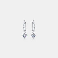 2 Carat Moissanite 925 Sterling Silver Earrings