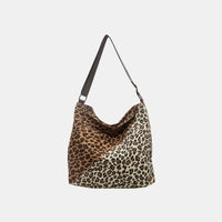 Tote Purse with handle Leopard Contrast Adjustable Strap Shoulder Bag