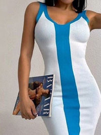 Short Sleeve Casual Long Shirt Dress Contrast Wide Strap Slit Midi Dress