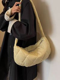 Quilted Polyester Crossbody Bag