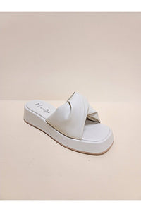 Baggy Leather Chunky Strap Mid Platform Sandals Women's Shoes KESLEY