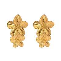 KESLEY Tarnish Free Vintage Gold Color Stainless Steel Drop Earrings Waterproof