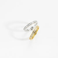Andywen | Jewelry | Ring - 100% 925 Sterling Silver Gold 2.8mm Cz