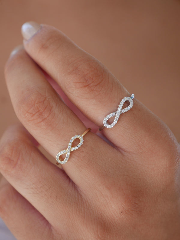 ring, rings, infinity rings, dainty rings, white gold rings, white gold infinity rings, dainty ring with diamonds, tiny infinity rings, infinity rings size 6, infinity rings size 7, ring stacking, nice rings, nice, trending jewelry, stack rings, stacked rings, waterproof jewelry, waterproof rings, white gold jewelry, affordable jewelry, affordable rings, size 6 rings infinity, size 9 infinity rings, cute rings, fine jewelry 