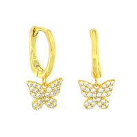 earrings, sterling silver earrings, butterfly earrings, butterfly jewelry, fashion jewelry, accessories, earrings for sensitive ears, fine jewelry, designer jewelry, gift ideas, popular jewelry, trending on instagram and tiktok, earrings with dangling charms, small hoop earrings, earrings for kids, earrings for women, gift ideas , gold plated earrings