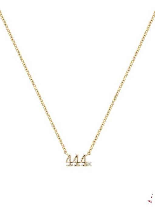 777 Gold Necklace, 18K Gold Plated Zircon, Hypoallergenic Dainty 925 Sterling Silver Necklace