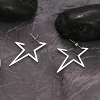 Star Shaped Earrings Waterproof Hypoallergenic Stainless Steel Earrings  Statement Earrings