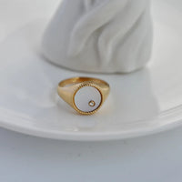 Heart Ring Gold Plated Waterproof Tarnish Free Hypoallergenic KESLEY Jewelry Enamel Color