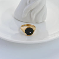 Heart Ring Gold Plated Waterproof Tarnish Free Hypoallergenic KESLEY Jewelry Enamel Color