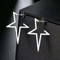 Star Shaped Earrings Waterproof Hypoallergenic Stainless Steel Earrings  Statement Earrings