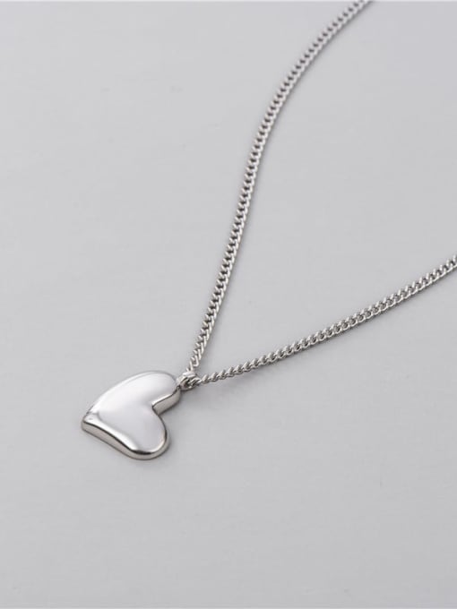 Heart Necklace .925 Sterling Silver waterproof 