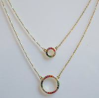 Fancy Day Wear Circle Layered Necklace
