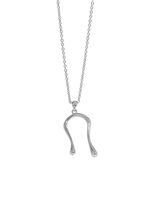 Wishbone XL Art .925 Sterling Silver Waterproof Necklace