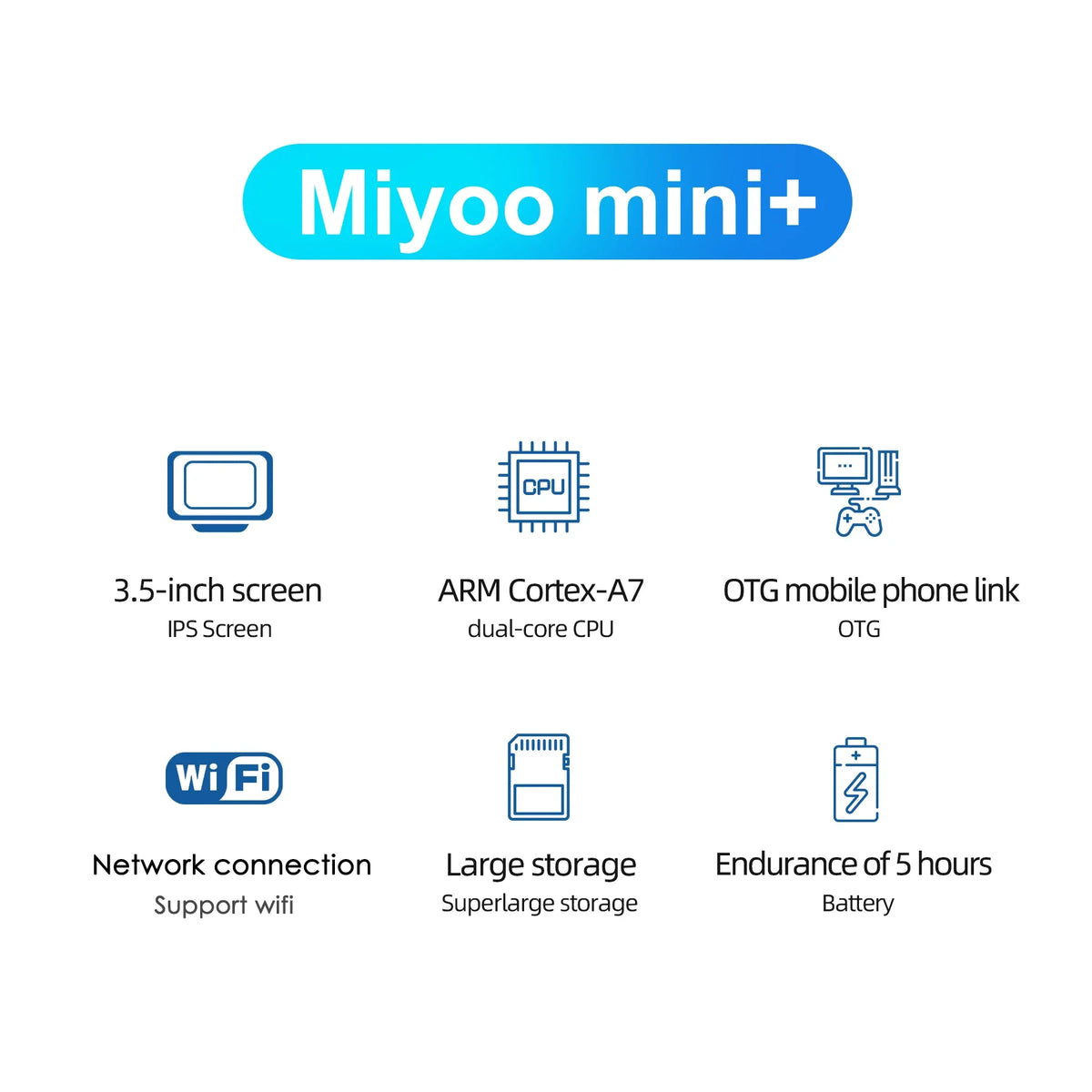 MIYOO Mini Plus Portable Retro Handheld Game Console V2 Mini+ IPS