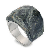 Bohemian Colorful Natural Stone Ring For Women Gold Silver Color