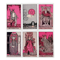 Pink Rider Tarot Cards Game for Beginners Divination Deck English