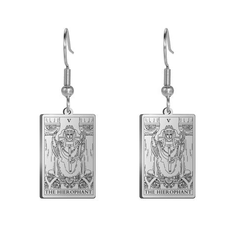 Tarot Card Hook Earrings KESLEY Unisex Psychic Jewelry Gifts