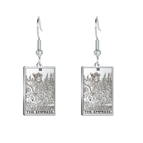 Tarot Card Hook Earrings KESLEY Unisex Psychic Jewelry Gifts