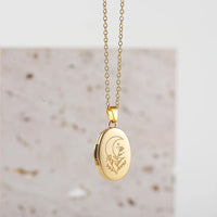 Locket Necklace 18K Gold Plated Jewelry Pendant Necklaces