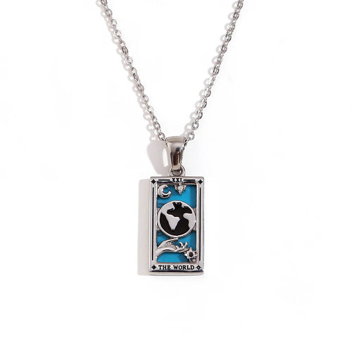 KESLEY  Original New Tarot Queen Lover Magician Moon Necklace Waterproof Hypoallergenic Jewelry
