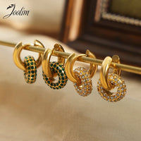 KESLEY Jewelry High Quality 18K Gold Plated Waterproof Earrings Fashion Luxury Chunky