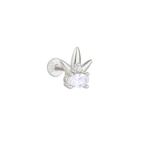 LENNIK 925 Sterling Silver 1PC Women's Perforated Earrings