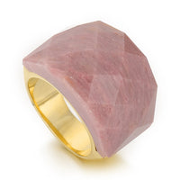 Bohemian Colorful Natural Stone Ring For Women Gold Silver Color