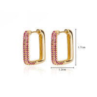 Stainless Steel Hoop Earrings for Women Luxury Gold Plated Earrings